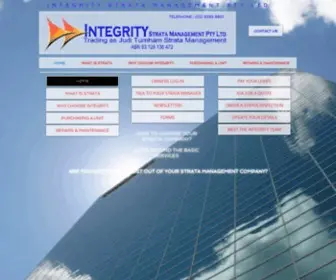 Integritystrata.com.au(Integrity Strata Management Pty Ltd) Screenshot