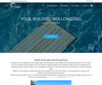 Integrityswimmingpools.com.au(Pool Builders Wollongong) Screenshot