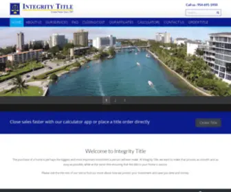 Integritytitleco.com(Integritytitleco) Screenshot