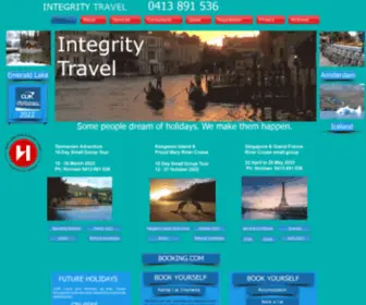 Integritytravel.com.au(Integrity Travel) Screenshot