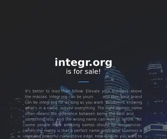 Integr.org(Integr) Screenshot