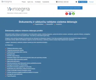 Integrra.com(Dokumentų ir užduočių valdymo sistema) Screenshot