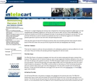 Intelacart.com(Intelacart shopping cart software solution) Screenshot