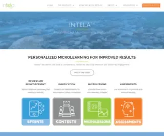Intelalearning.com(Personalized Microlearning) Screenshot