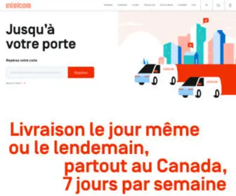 Intelcom.ca(Fast and efficient delivery service across Canada) Screenshot