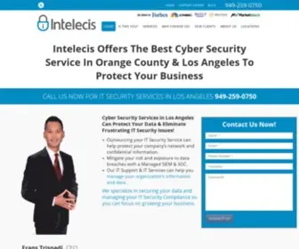 Intelecis.com(Cyber Security & IT Services) Screenshot