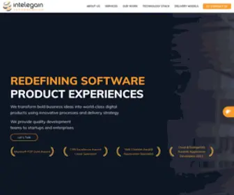 Intelegain.com(Software Development Company) Screenshot