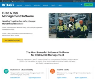 Intelex.com(EHS) Screenshot