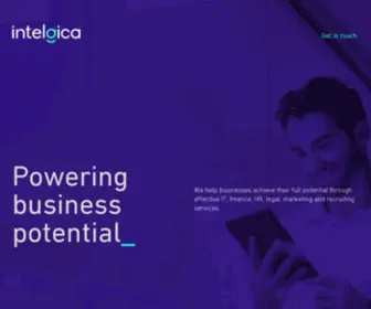 Intelgica.com(Powering business potential) Screenshot