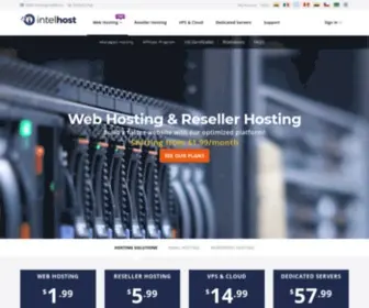 Intelhost.net(Web Hosting) Screenshot