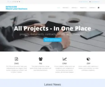 Intelicom.si(Optimize your business performance) Screenshot
