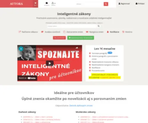 Inteligentnezakony.sk(Inteligentné zákony) Screenshot