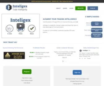 Inteligex.com(Algorithmic Trading Software By Inteligex) Screenshot