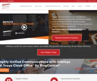 Intelisys.com(Distributor of telecom services) Screenshot