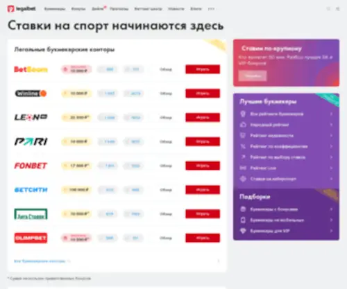 Intellbet.ru Screenshot