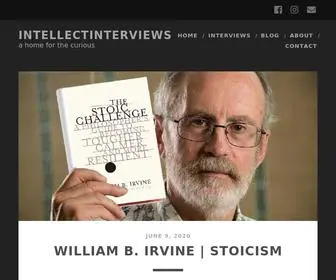 Intellectinterviews.com(A home for the curious) Screenshot