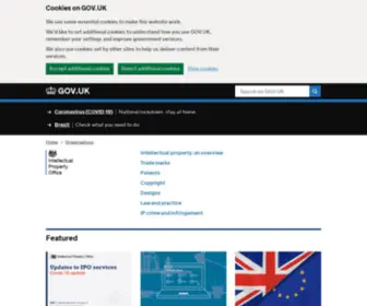 Intellectual-Property.gov.uk(Intellectual Property Office) Screenshot