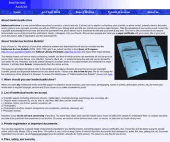 Intellectualarchive.com(Intellectual Archive) Screenshot