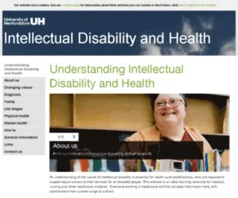 Intellectualdisability.info(Understanding Intellectual Disability and Health) Screenshot