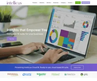 Intellicus.com(Business Intelligence(BI) Reporting Tool & Analytics Platform) Screenshot