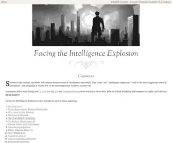 Intelligenceexplosion.com(Facing the Intelligence Explosion) Screenshot