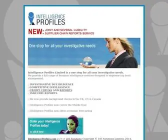 Intelligenceprofiles.com(INTELLIGENCE PROFILES) Screenshot