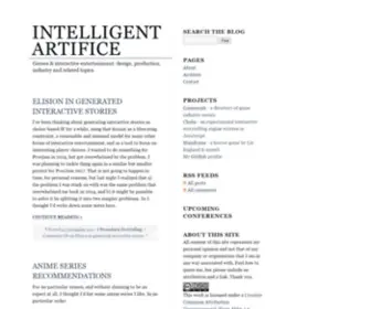 Intelligent-Artifice.com(Intelligent Artifice) Screenshot