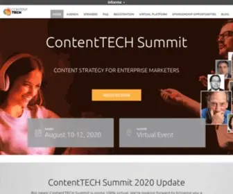 Intelligentcontentconference.com(ContentTECH SummitContent Marketing Tech Conference Digital Event) Screenshot