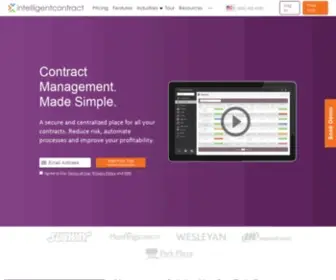 Intelligentcontract.com(#1 Contract Management Software 2019) Screenshot
