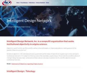 Intelligentdesignnetwork.org(Seeking Objectivity in Origins Science) Screenshot