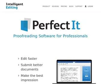 Intelligentediting.com(Proofreading Software for Professionals) Screenshot
