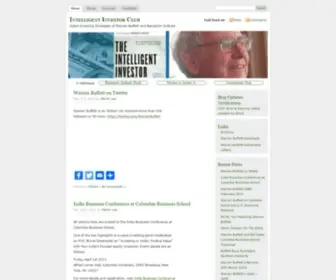 Intelligentinvestorclub.com(Warren Buffett) Screenshot