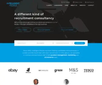 Intelligentpeople.co.uk(Product Management & eCommerce Recruitment Agency) Screenshot