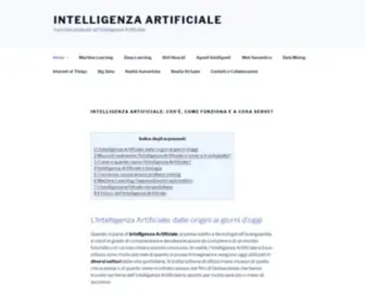 Intelligenzaartificiale.it(Scopri come funziona e a cosa serve) Screenshot