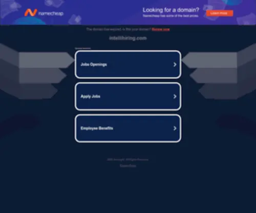Intellihiring.com(Recruitment and Staffing Made Simple) Screenshot