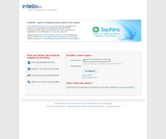 Intellio.fr(Espace Client de suivi des feuilles de soins du Groupe Sephira) Screenshot