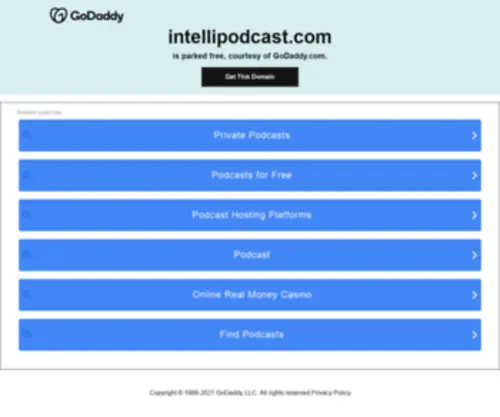 Intellipodcast.com(Website Disabled) Screenshot