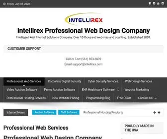 Intellirex.com(Intellirex Professional Web Design Company) Screenshot