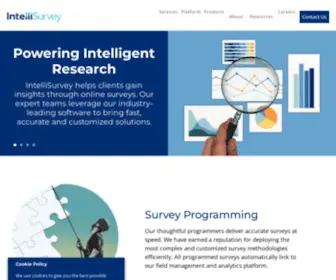 Intellisurvey.com(Get Business Insights With Online Survey Tools) Screenshot