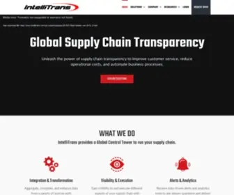 Intellitrans.com(Global Supply Chain Transparency) Screenshot