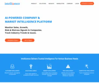 Intellizence.com(Ai startup) Screenshot