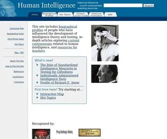 Intelltheory.com(Human Intelligence) Screenshot