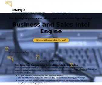 Intelngin.com(Sales and Prospecting Intelligence Search Engine) Screenshot