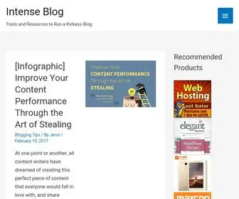 Intenseblog.com(Resources to Make Your Blog Successful) Screenshot
