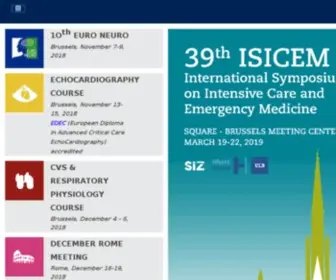 Intensive.org(The International Symposium on Intensive Care and Emergency Medicine) Screenshot