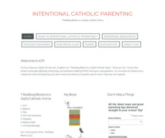 IntentionalcatholicParenting.com(Intentional Catholic Parenting) Screenshot