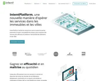 Intent.tech(Plateforme de services pour gestionnaires innovants) Screenshot