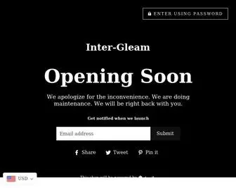 Inter-Gleam.com(Inter Gleam) Screenshot