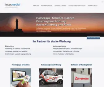 Inter-Medial.de(Werbeagentur Fürth Nürnberg Zirndorf und Stein in Oberasbach) Screenshot