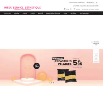 Inter-Service-Esthetique.fr(Grossiste Esthétique) Screenshot